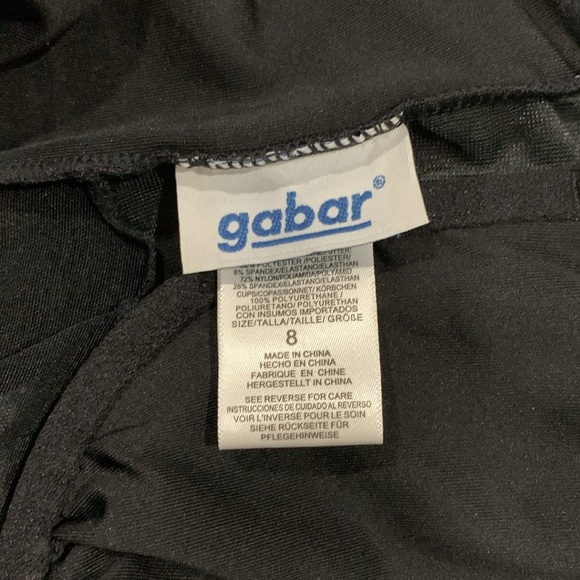 Gabar Twist Bra One Piece Swimsuit - Aqua Animal size 8 - Picture 4 of 6